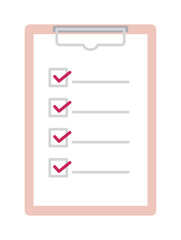チェックリストのイラスト