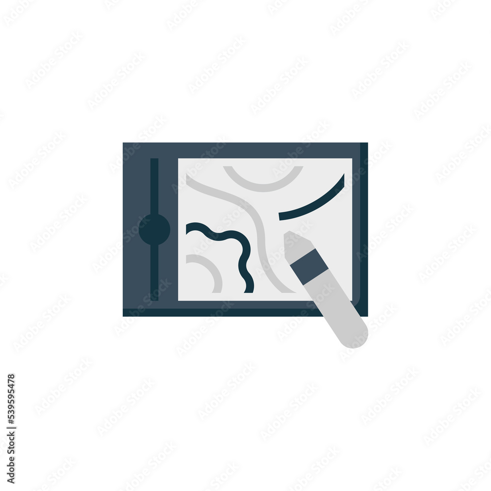 Poster pen display vector icon. computer component icon flat style. perfect use for logo, presentation, web