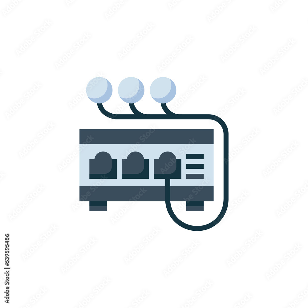 Poster network hub vector icon. computer component icon flat style. perfect use for logo, presentation, web