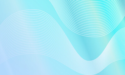 Pastel blue shining gradient. line wave pattern. abstract, modern, colorful style. great for copy space, background, wallpaper, card, cover, poster, banner, flyer