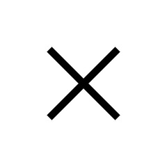 Close icon vector illustration. Delete sign and symbol. cross sign