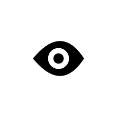 Eye icon vector illustration. Eye sign and symbol. Look and Vision icon.
