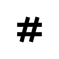 Hashtag icon vector illustration. hashtag sign and symbol