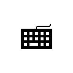 Keyboard icon vector illustration. keyboard sign and symbol