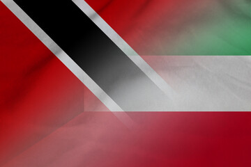 Trinidad and Tobago and Kuwait government flag international contract KWT TTO
