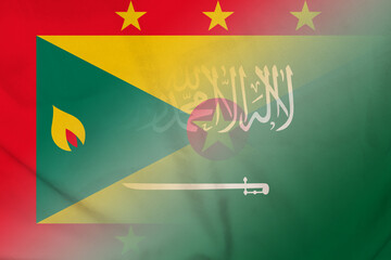 Grenada and Saudi Arabia government flag transborder contract SAU GRD