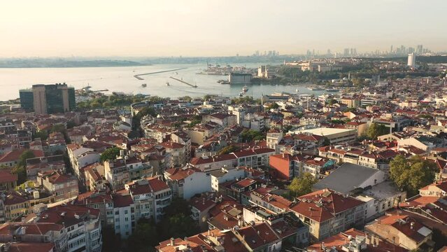 Istanbul Kadikoy Aerial Drone View 