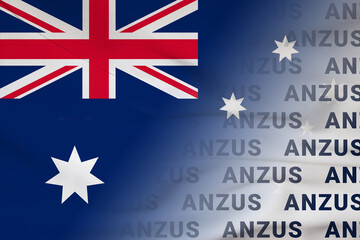 Australia flag ANZUS symbol agreement