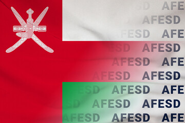 Oman flag AFESD symbol agreement