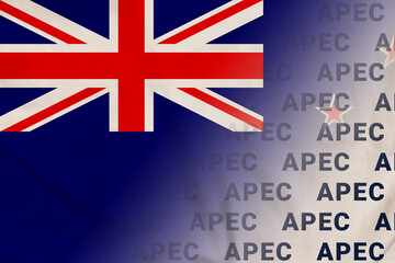 New Zealand flag APEC banner union
