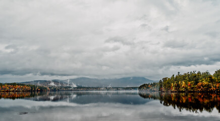 lake and mountains
