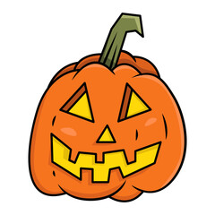 Pumpkinhead illustration with transparent background PNG