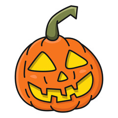Pumpkinhead illustration with transparent background PNG