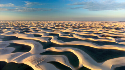 Lencois Maranhenses national park is located in the state of Maranhao in Brazil. It consists of...