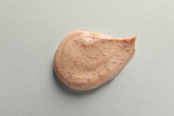 Sample of scrub on light background, top view