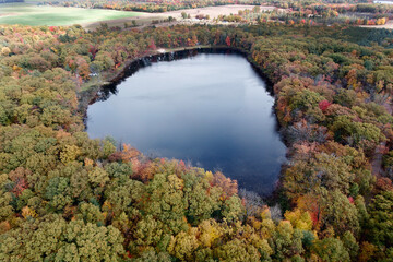 Fototapeta na wymiar Little Pebawma Lake, Colfax Township, Oceana County, Michigan