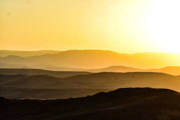 sunrise over mountains
