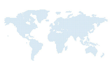 Circular world map background