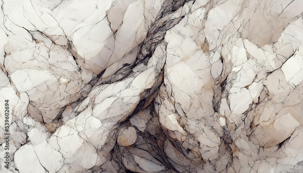 Poster white marble texture background pattern with high resolution.
