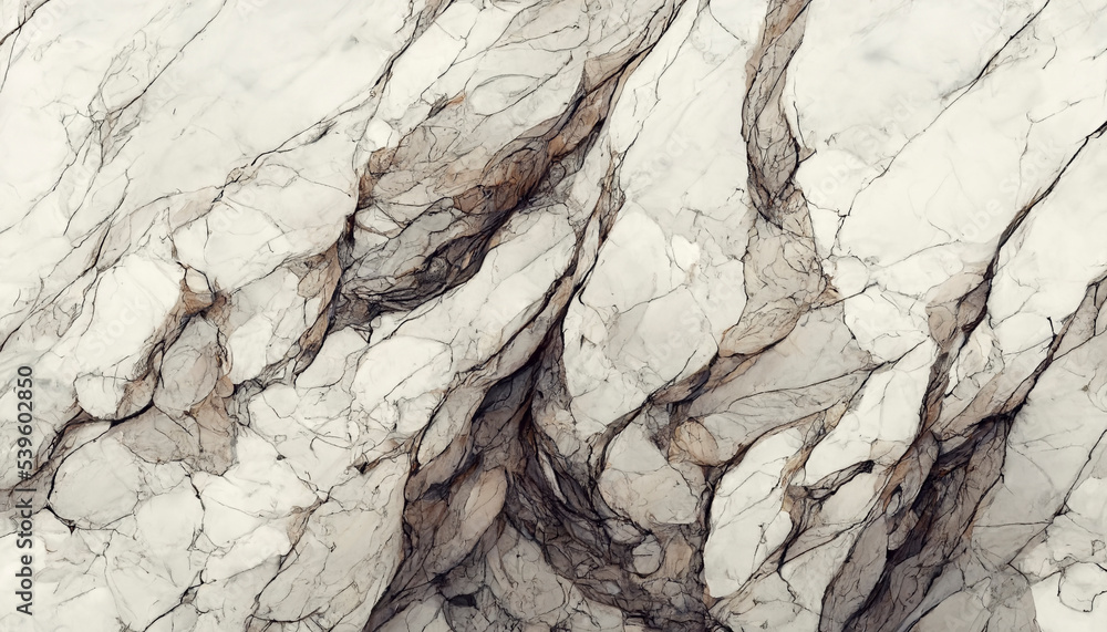 Poster white marble texture background pattern with high resolution.