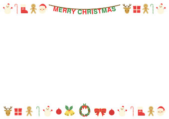 CHRISTMAS icon background digitally drawn illustration