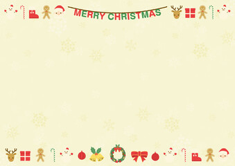CHRISTMAS icon background digitally drawn illustration