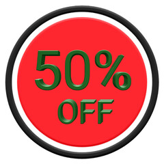 50% discount icon