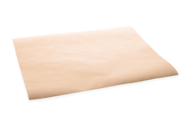 Sheet of baking paper isolated on white