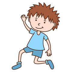 Boy cartoon character cute drawing kids