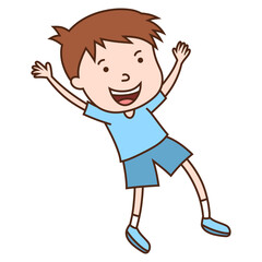 cartoon character cute happy boy drawing kids