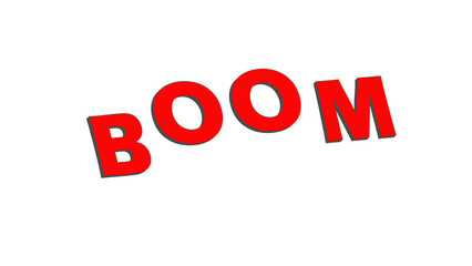 Vector bright emblem store. Layered red and black color font. Creative 3D letters. Illustration for business