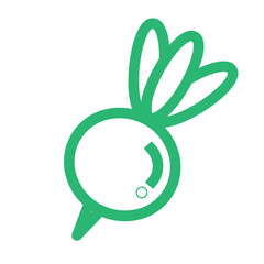 diet food health radish vegetable vegetarian vitamin icon
