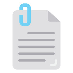 Attach flat style icon