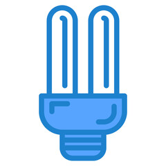 LED blub blue style icon