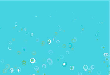 Light Blue, Green vector layout with circle shapes.
