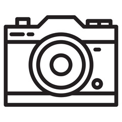 Camera outline style icon