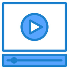 VDO player blue style icon