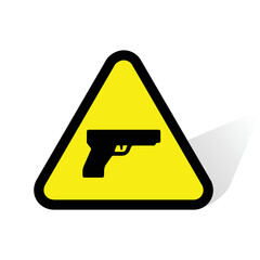 gun triangle sign