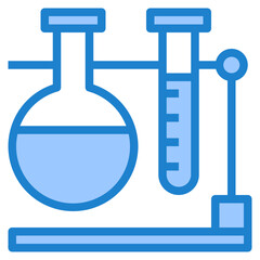 Laboratory blue style icon