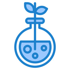 Plant blue style icon