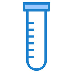 Test tube blue style icon