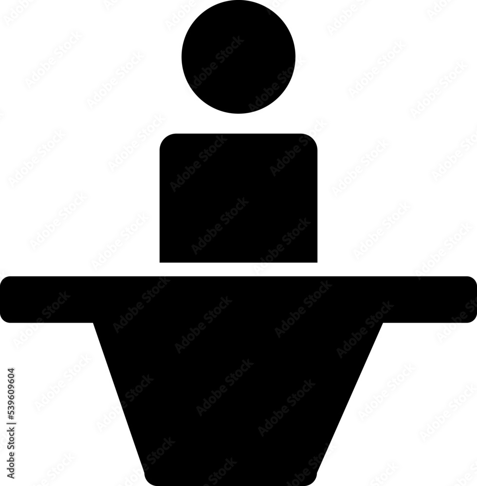 Poster speech or lecture on white background..eps