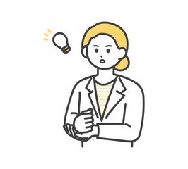 .医療従事者の表情とジェスチャーのイラスト素材