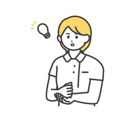 .医療従事者の表情とジェスチャーのイラスト素材