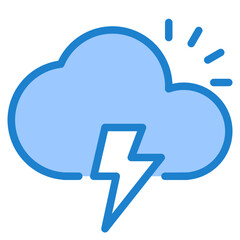 Weather  function blue style icon