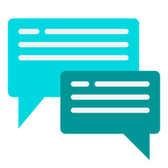 Obraz premium Notification flat style icon