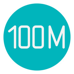 Water resistant flat style icon