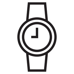 Smart watch outline style icon