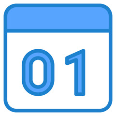 Calendar blue style icon