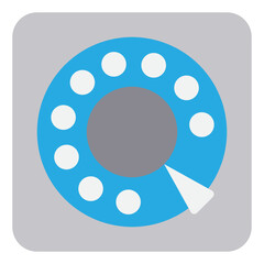 Telephone flat style icon